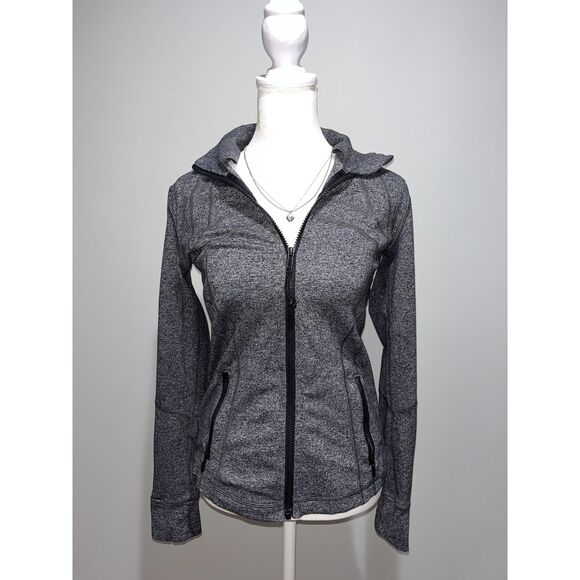 Lululemon Define Jacket Luon Heathered Black Size 6 Gray - Picture 3 of 6